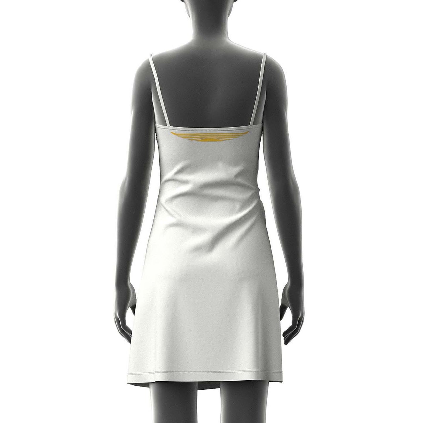 White - Back - Diesel Womens-Ladies Twisted Knot Front Dress
