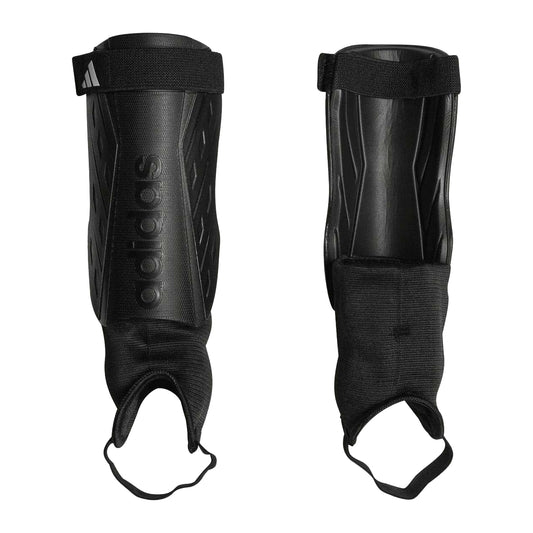 Black - Front - Adidas Childrens-Kids Tiro Match Shin & Ankle Guards