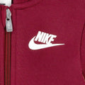 Red - Side - Nike Baby Swoosh Hooded Taped Bodysuit