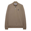 Brown - Front - Weekend Offender Mens Matisa Quarter Zip Sweatshirt