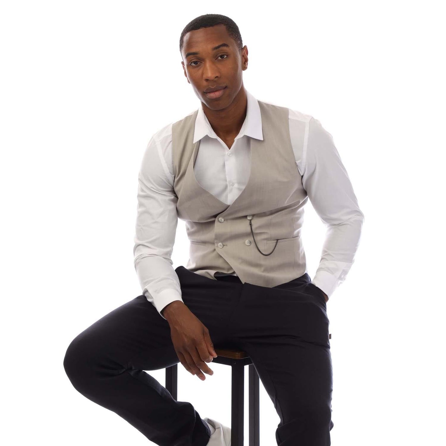 Beige - Lifestyle - Hugo Mens Vin214V1 Waistcoat