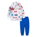 Blue-White - Back - Converse Baby Boys Logo All-Over Print Top & Bottom Set