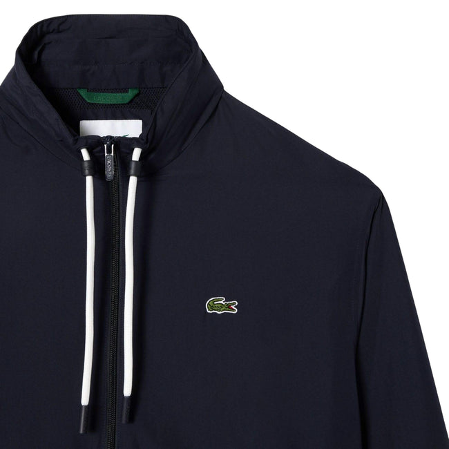 Navy - Back - Lacoste Mens Detachable Hood Hoodie