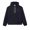 Navy - Front - Lacoste Mens Detachable Hood Hoodie