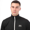 Black - Side - Under Armour Mens Sportstyle Tricot Jacket