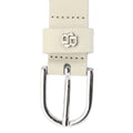 White - Side - Boss Scarlet-BB Leather Belt