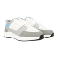 White-Blue - Front - Loyalty & Faith Mens Mclean Trainers