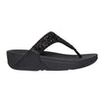 Black - Back - Fit Flop Womens-Ladies Shimmer Foil Sandals