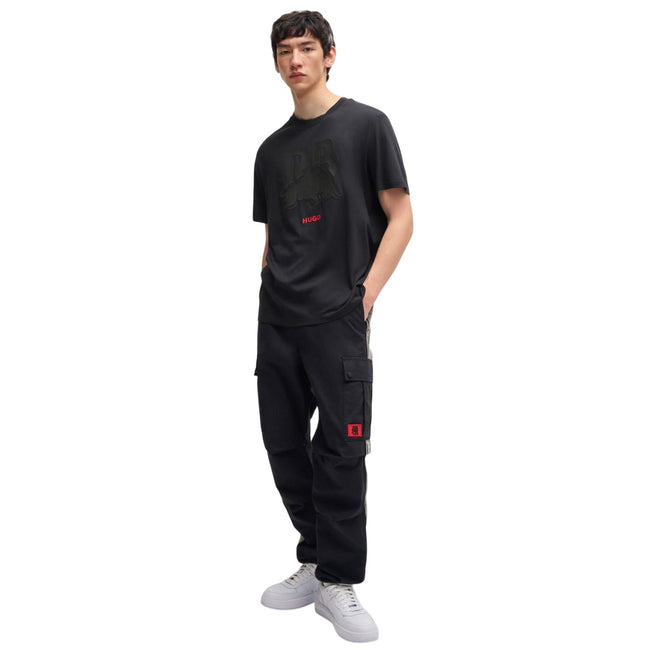 Black - Pack Shot - Hugo Mens Racing Bulls Logo T-Shirt