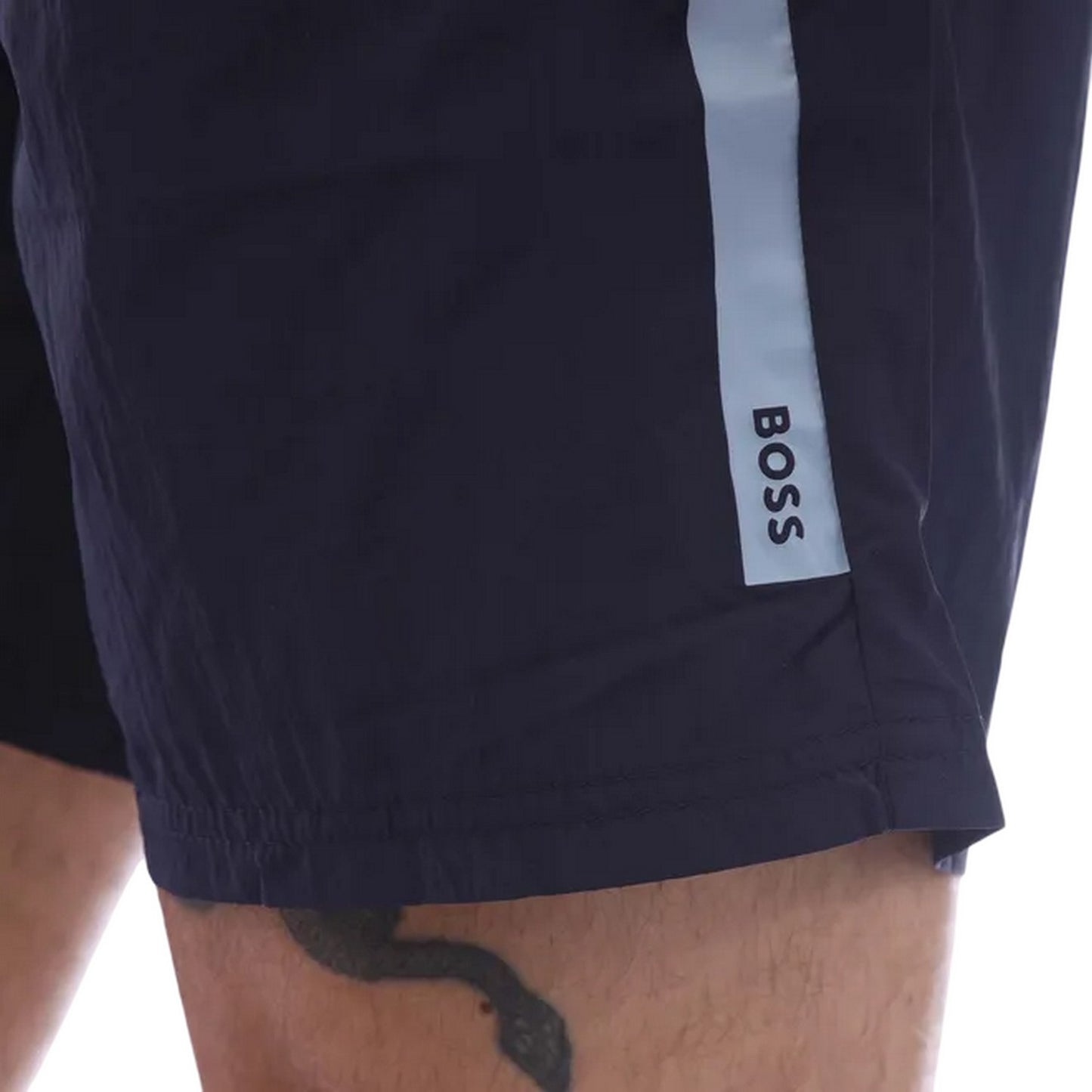Navy - Lifestyle - Hugo Boss Mens Logo Swim Shorts