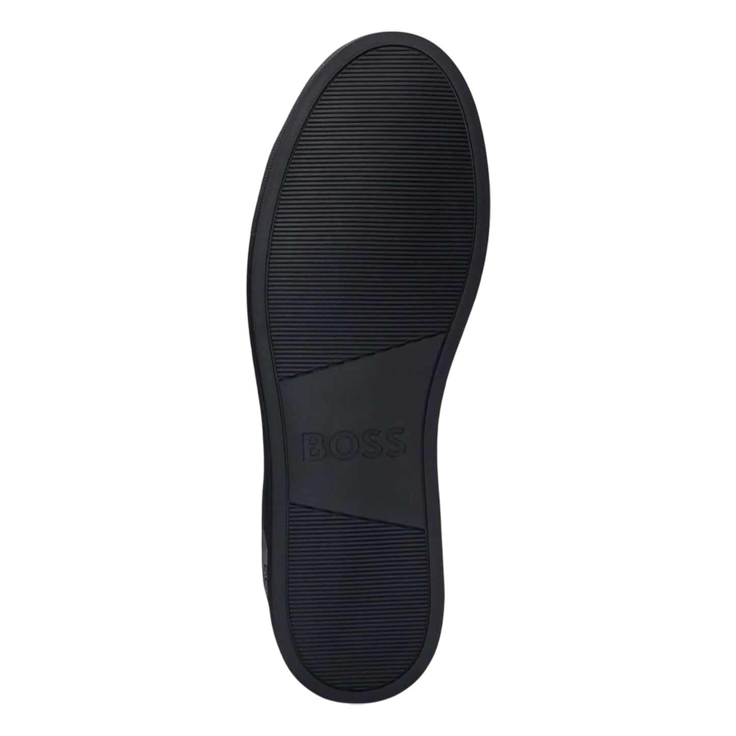 Black - Pack Shot - Boss Mens Rhys Suede Tennis Trainers