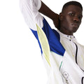 White - Side - Lacoste Mens Colour Block Wind Resistant Jacket