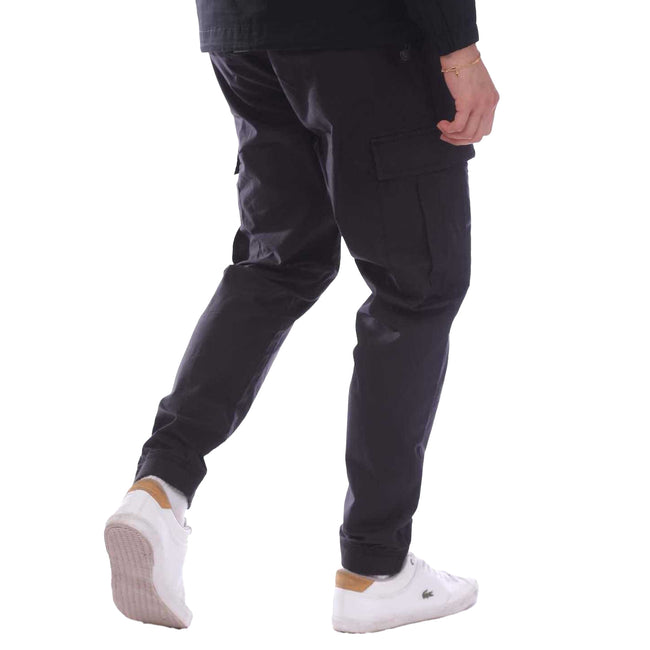 Black - Back - Weekend Offender Mens Ontario Pocket Jogging Bottoms