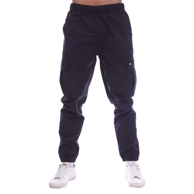 Navy - Front - Weekend Offender Mens Ontario Pocket Jogging Bottoms
