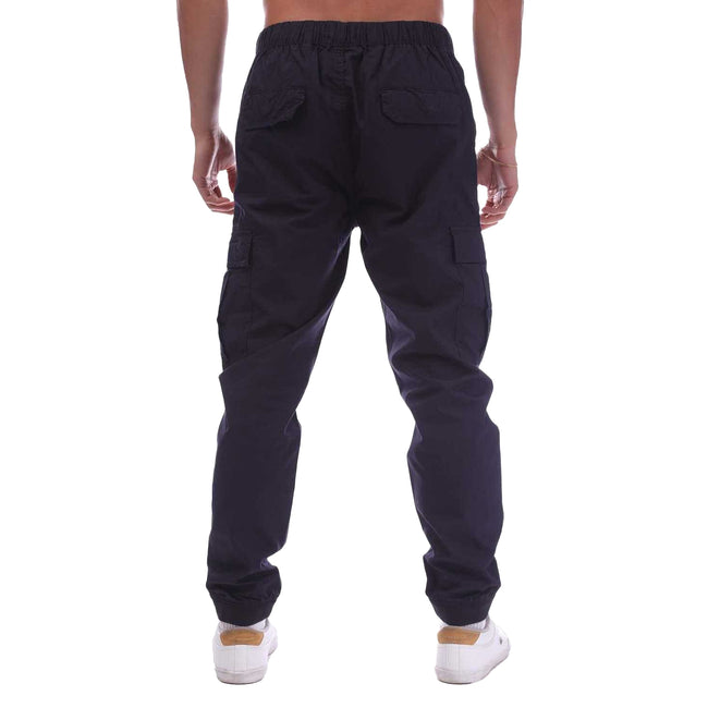 Navy - Back - Weekend Offender Mens Ontario Pocket Jogging Bottoms
