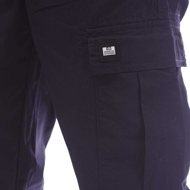 Navy - Lifestyle - Weekend Offender Mens Ontario Pocket Jogging Bottoms