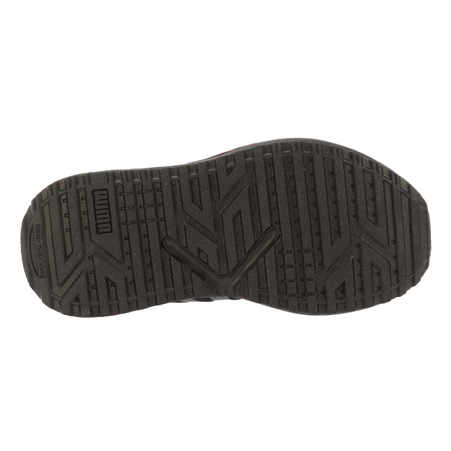 Black-Red - Lifestyle - Puma Childrens-Kids Excursion Trainers