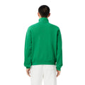 Green - Back - Lacoste Unisex Adult Accent Badge Zip Neck Loose Fit Sweatshirt
