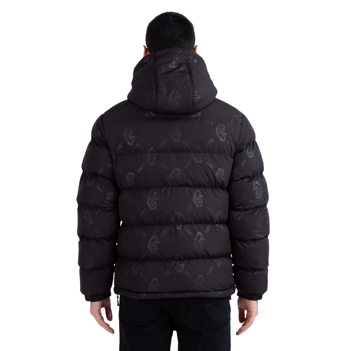 Black - Close up - Luke 1977 Mens Mallard Padded Jacket