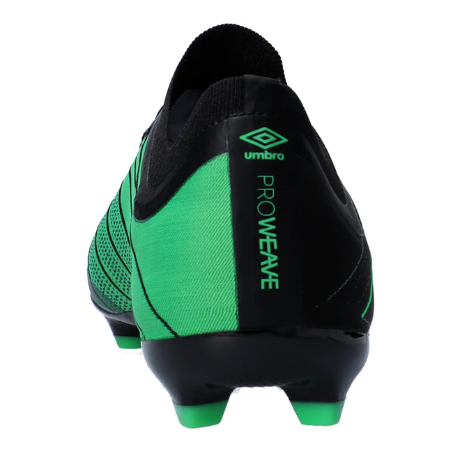 Black-Green - Back - Umbro Mens Velocita Elixir Premier Firm Ground Football Boots