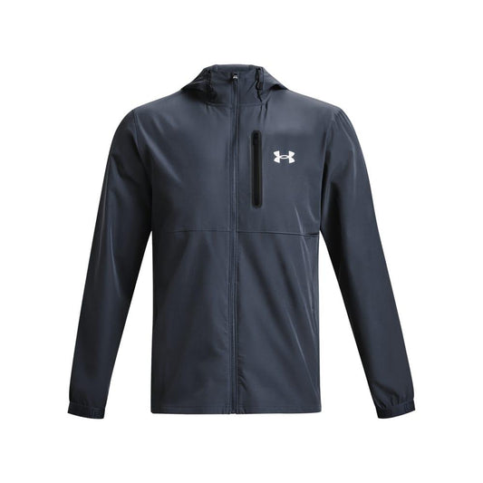 Grey - Front - Under Armour Mens Vanish Woven Track Jacket