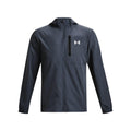 Grey - Front - Under Armour Mens Vanish Woven Track Jacket