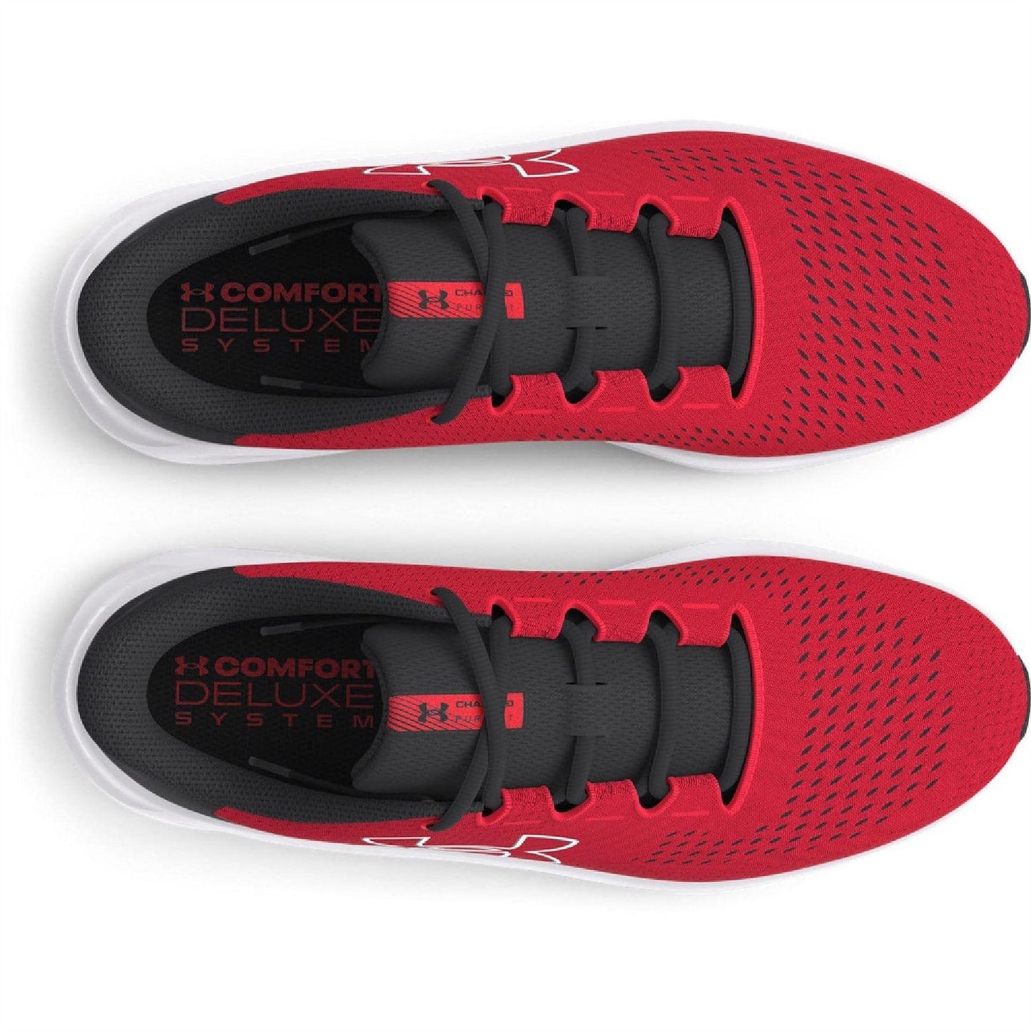 Red - Pack Shot - Under Armour Mens Charged Pursuit 3 Trainers