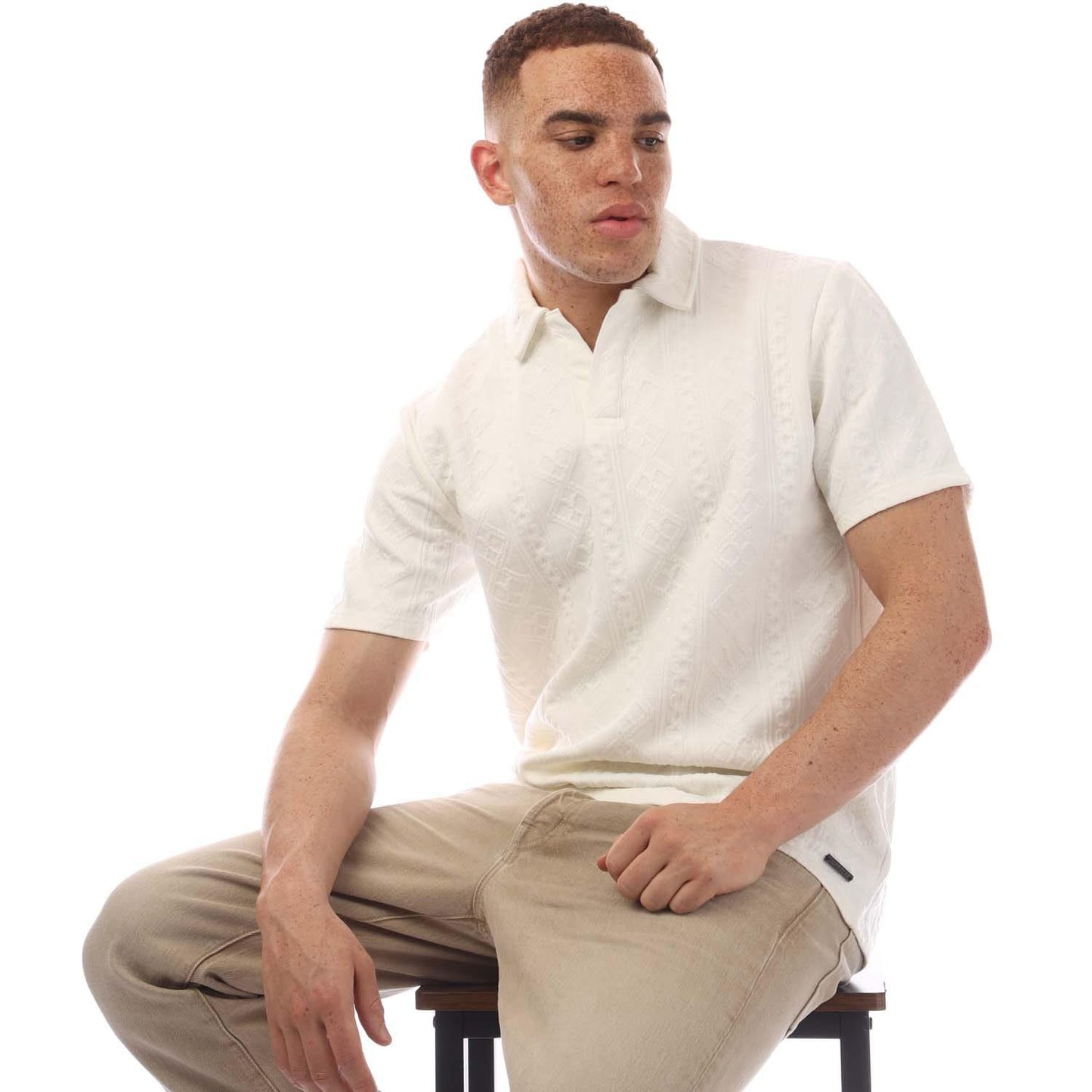 Off White - Lifestyle - Luke 1977 Mens El Rama Knitted Polo Shirt