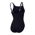 Black-Grey - Back - Speedo Womens-Ladies Splice One Piece Swimsuit