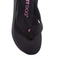 Black - Close up - Rocket Dog Womens-Ladies Diver Wedge Sandals