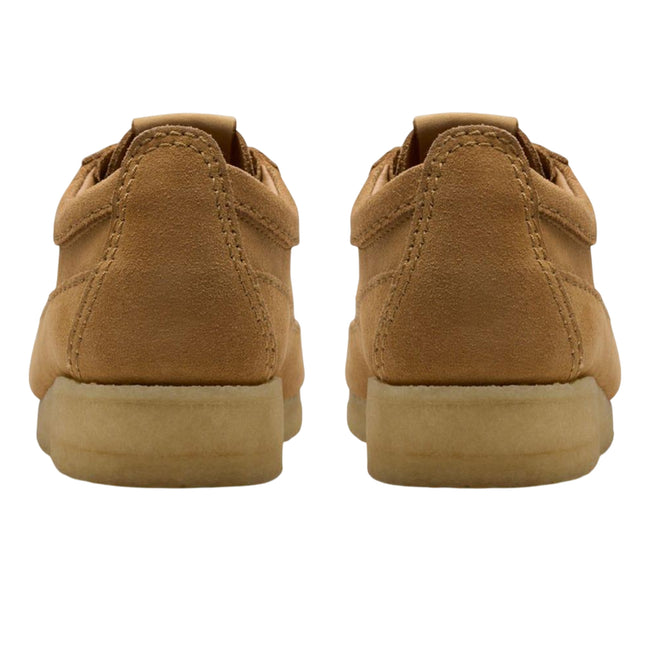 Brown - Back - Clarks Originals Mens Wallabe Tor Suede Trainers