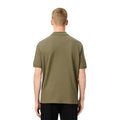 Khaki Green - Back - Lacoste Unisex Adult L.12.12 Badge Pique Loose Fit Polo Shirt