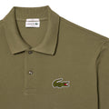 Khaki Green - Side - Lacoste Unisex Adult L.12.12 Badge Pique Loose Fit Polo Shirt