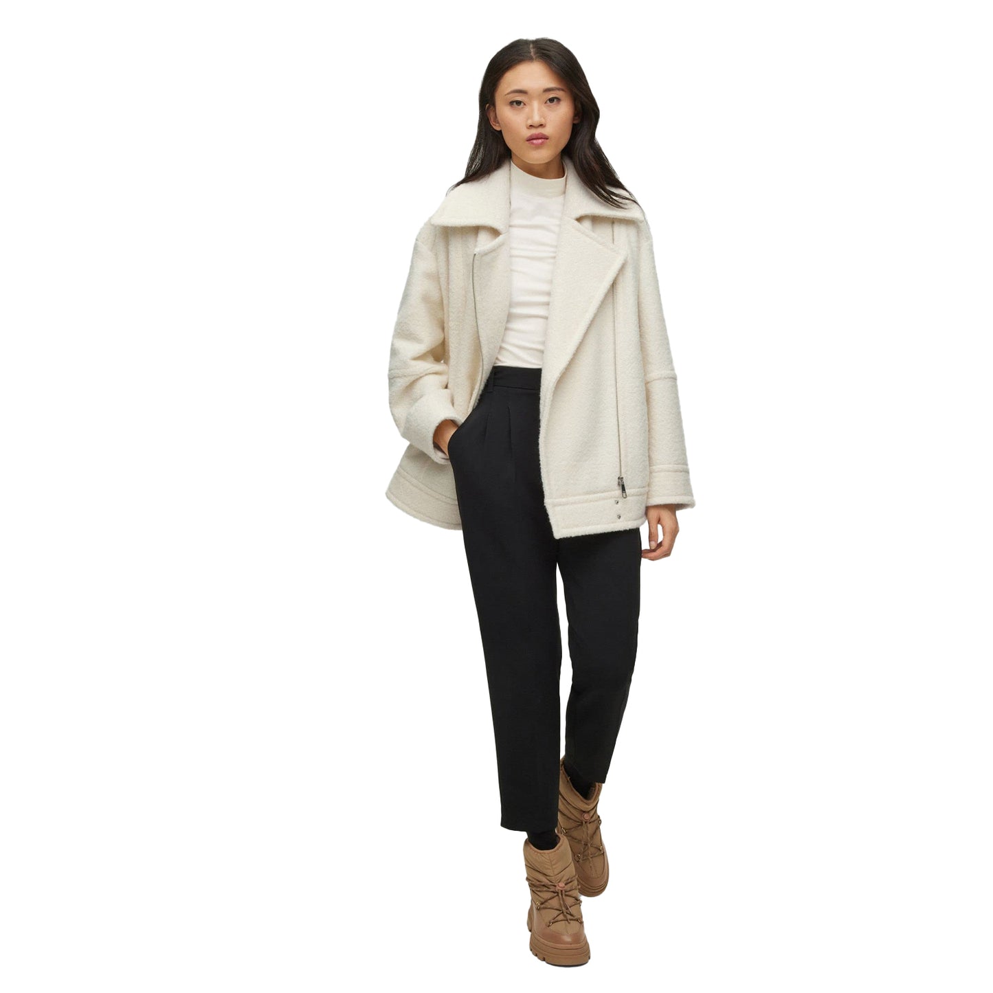 White - Pack Shot - Boss Womens-Ladies C_Jafea Jacket