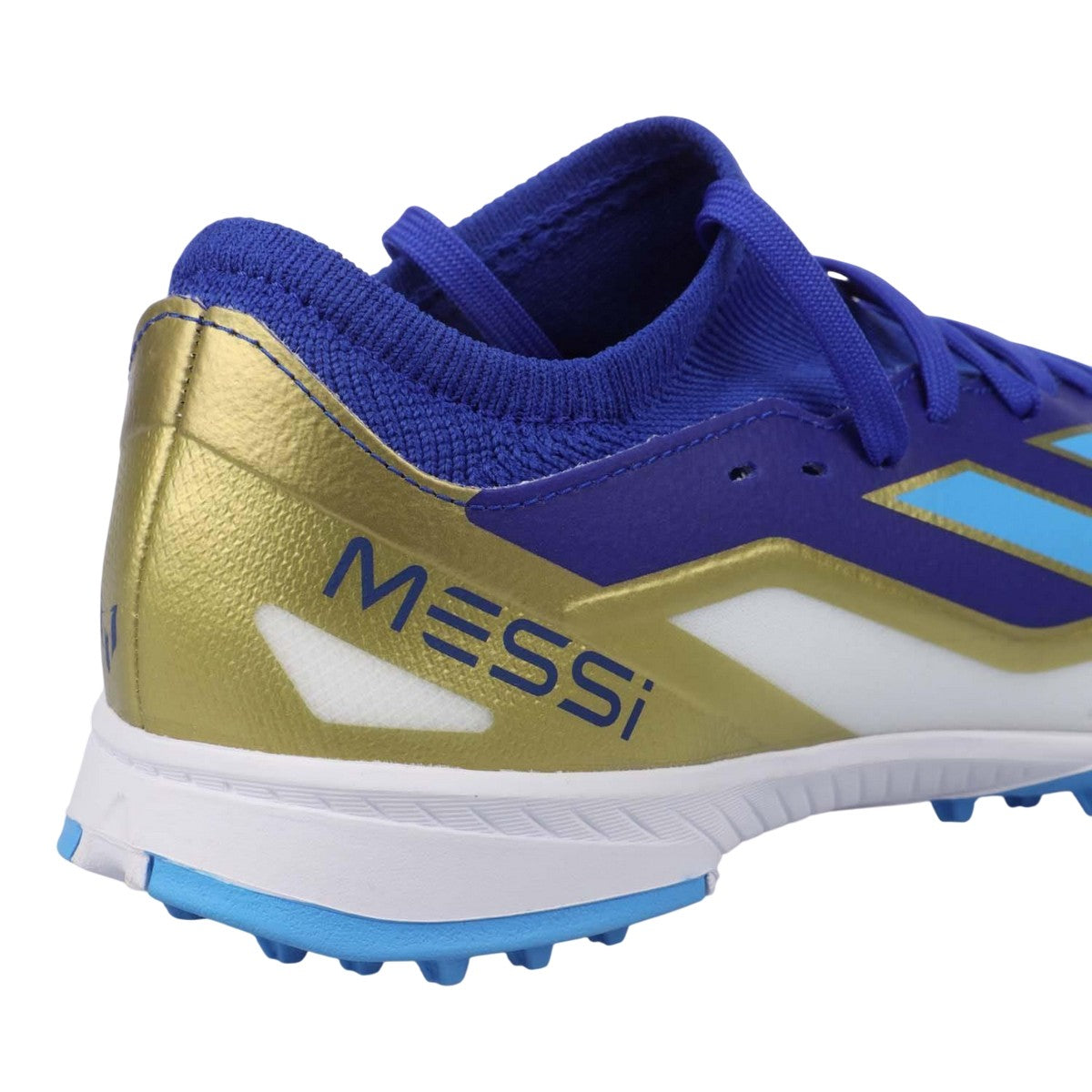 Blue - Close up - Adidas Childrens-Kids X Crazyfast Messi League Football Boots