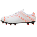 White - Side - Puma Childrens-Kids Attacanto FG-AG Football Boots