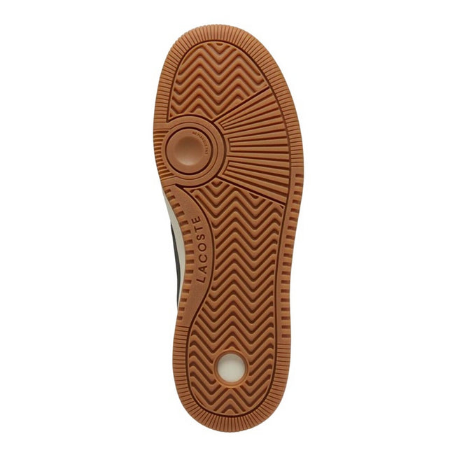 Grey - Close up - Lacoste Womens-Ladies Leather Trainers