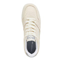 White-Grey - Close up - Lacoste Womens-Ladies Leather Trainers