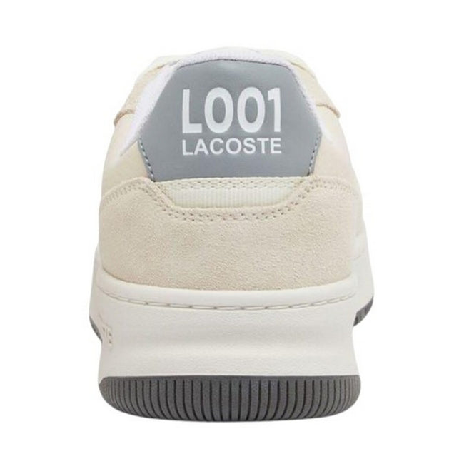 White-Grey - Pack Shot - Lacoste Womens-Ladies Leather Trainers