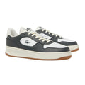 Grey - Front - Lacoste Womens-Ladies Leather Trainers