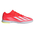 Red - Side - Adidas Childrens-Kids X Crazyfast League Indoor Football Boots