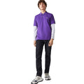 Lavender - Close up - Lacoste Mens Original L.12.12 Polo Shirt