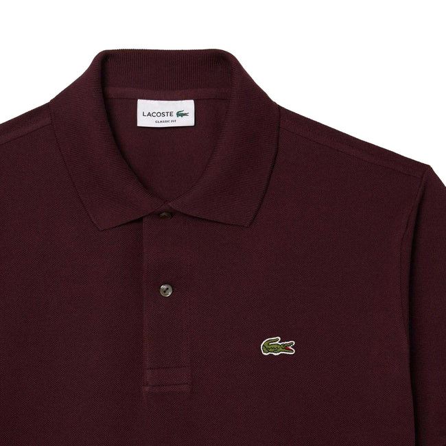 Maroon Red - Side - Lacoste Mens Original L.12.12 Polo Shirt