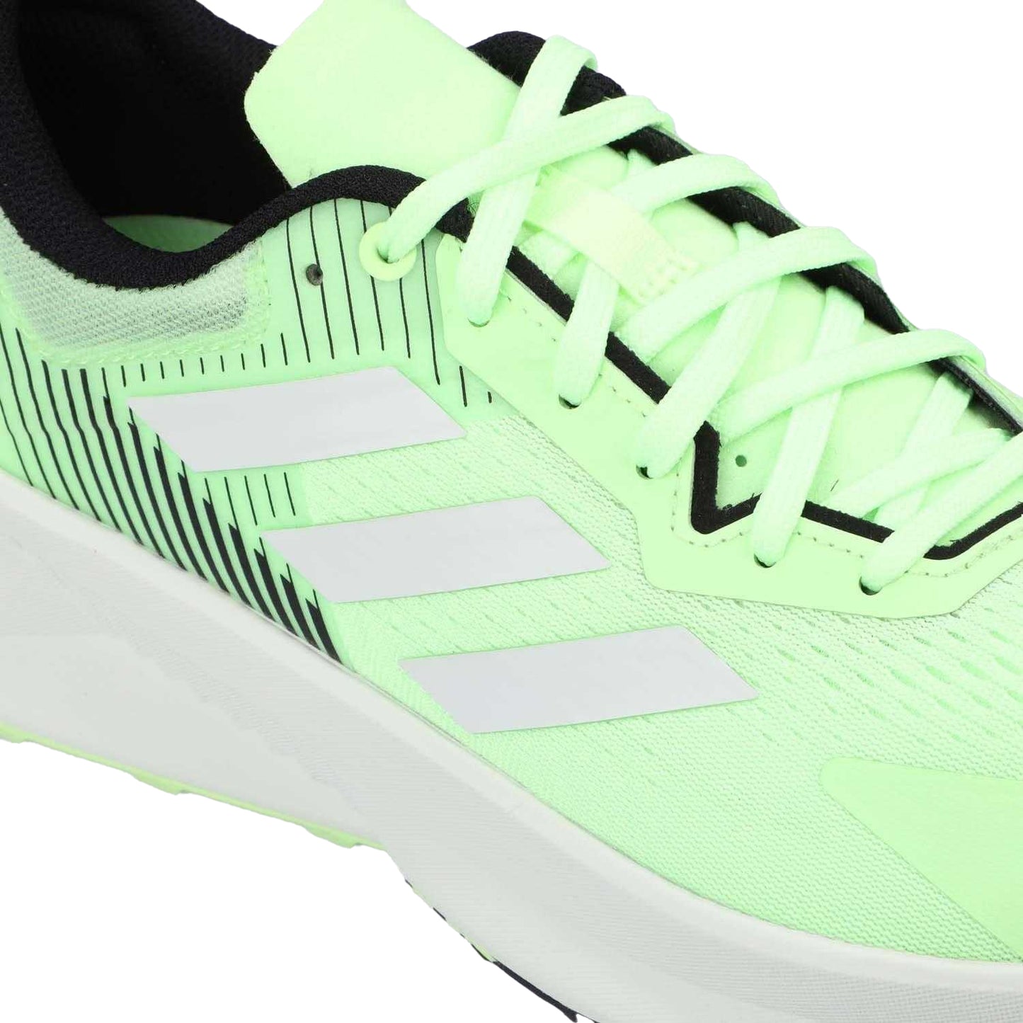 Green-Crystal Jade-Core Black - Close up - Adidas Mens Terrex Soulstride Trail Flow Running Shoes