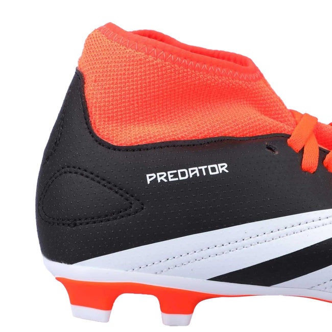 Black-White-Red - Pack Shot - Adidas Childrens-Kids Predator Club Flexible Ground Football Boots