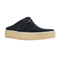 Black - Front - Clarks Originals Mens Wallabee Cup Suede Mules