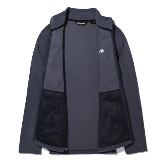Grey - Front - Berghaus Mens Prism Micro InterActive Polartech Fleece Jacket