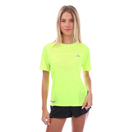 Lemon - Front - Adidas Womens-Ladies Ultimate Knitted T-Shirt