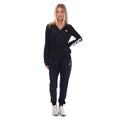 Black-White - Front - Adidas Womens-Ladies Essentials Logo French Terry Tracksuit