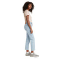 Light Blue - Side - Levis Womens-Ladies 501 Crop Jeans